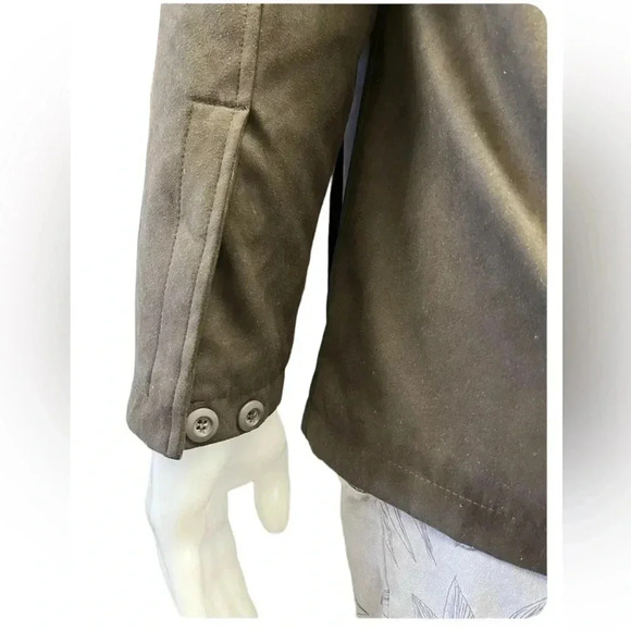 Nexus Apparel Brown Faux Suede Lined Jacket Size Small - Picture 4 of 14